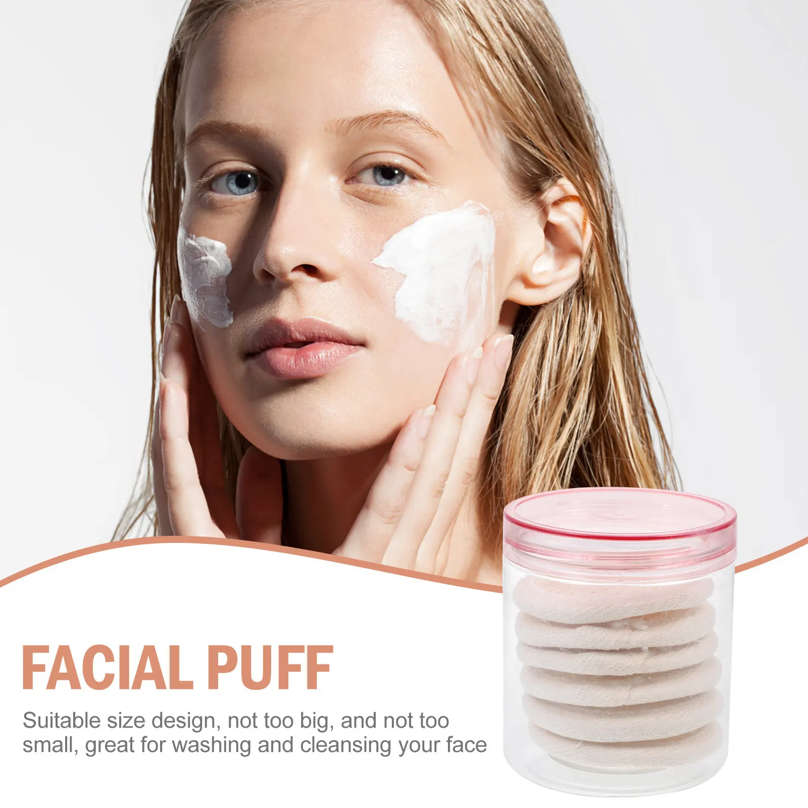 

Набор для очищения лица из люфы: многоразовые спонжи для снятия макияжа, отшелушивания и ухода за кожей, натуральные губки