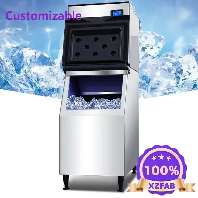 Factory Direct 2026 Commercial High Ice Yield Ice Maker 2-Way Add Water Self Cleaning Large Ice Maker Home Appliance For Bar Caf
