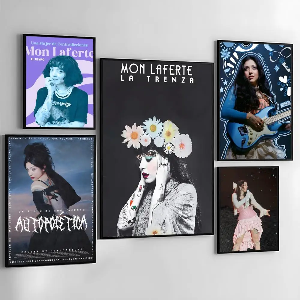 Singer M-Mon L-Laferte Poster Holiday Gifts Decoration Designed For Home Restaurant Office Space Wall Art