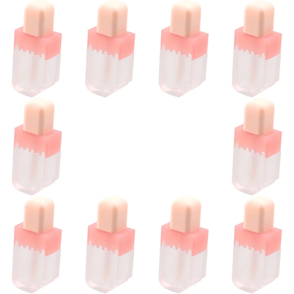 10 قطعة أنابيب ملمع الشفاه ABS القوية حاويات فارغة لزيت بلسم الشفاه ظلال العيون تخزين السفر مستلزمات ماكياج #6