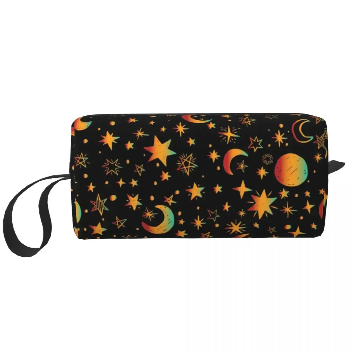 Celestial Moon And Stars Cosmetic Bag Women Fashion Big Capacity Galaxy Space Makeup Case Beauty Storage Toiletry Bags