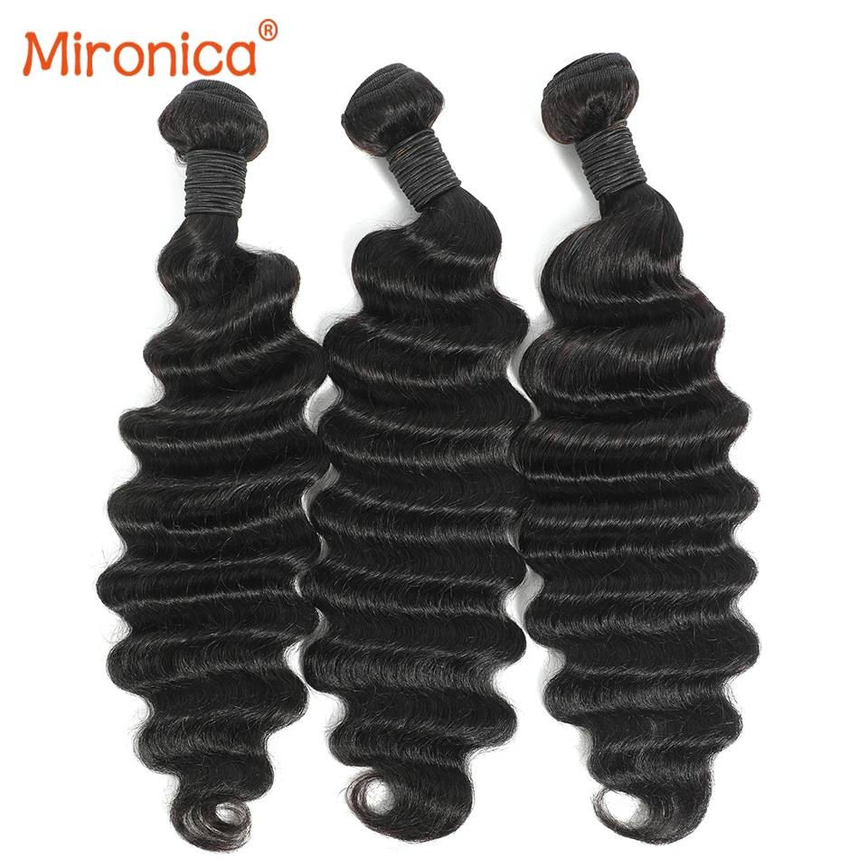 

Наборы волос Loose Deep Wave из натуральных человеческих волос, 8-30 дюймов, бразильские, необработанные, с двойной прокладкой, для наращивания, 1, 2, 3, 4 пучка, 16A