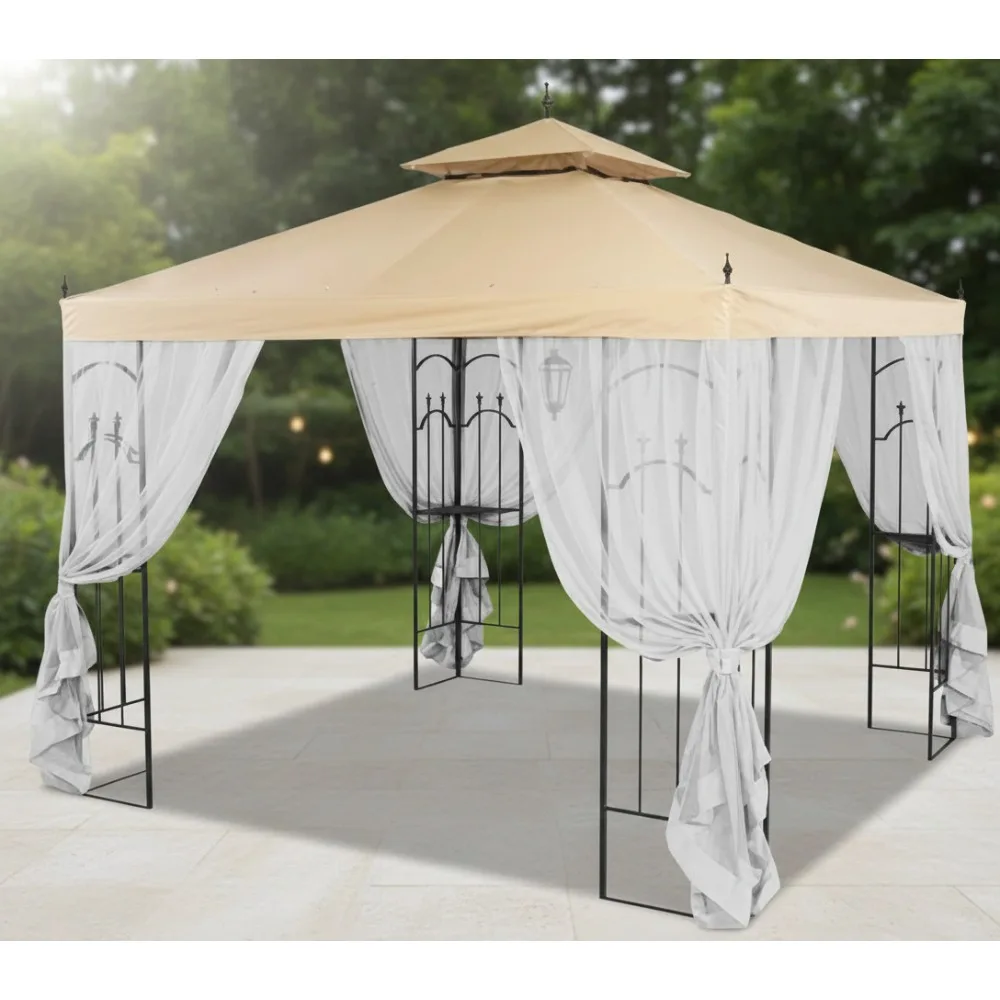 

Custom Fit Replacement Canopy for Arrow Gazebo - Classic Sand Beige, 350 Denier Polyester, Easy Setup for Outdoor Enthusiasts