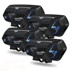 4Pcs Fodsports M1s Pro Motorcycle Helmet Intercom Bluetooth Headset 8 Rider Full Duplex M1-s Intercomunicador Moto Waterproof FM