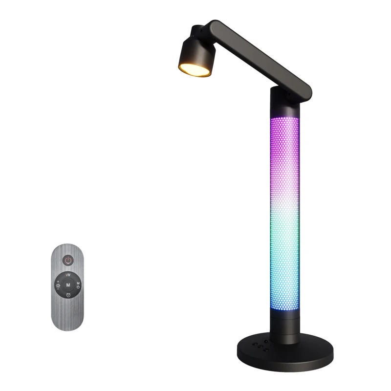 

Smart Reading Table Lamp Tuya Atmosphere Lamp Bedside Night Light Remote Control Voice Desk Lamp for Bedroom