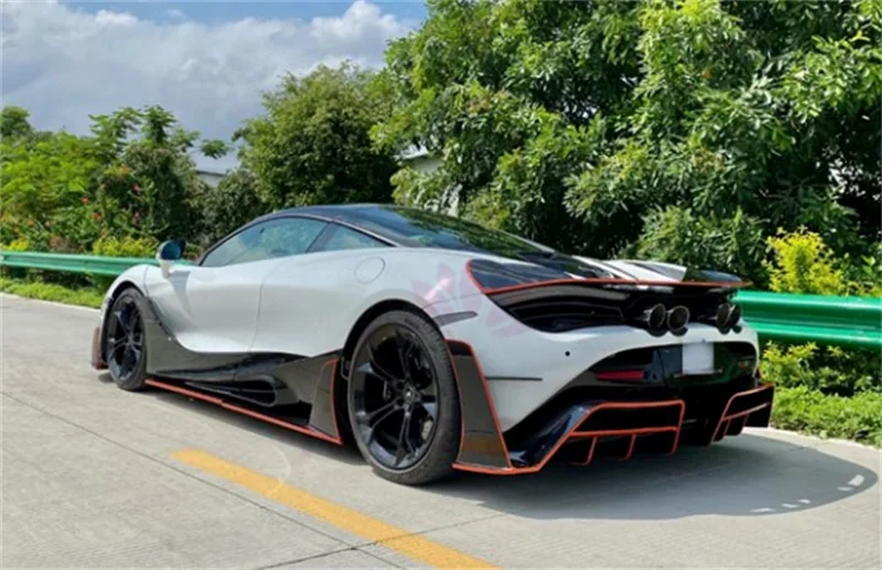 Amortecedor traseiro estilo M de fibra de carbono semi de alta qualidade para McLaren 720S Spider Coupe Body Kit vendas diretas da fábrica