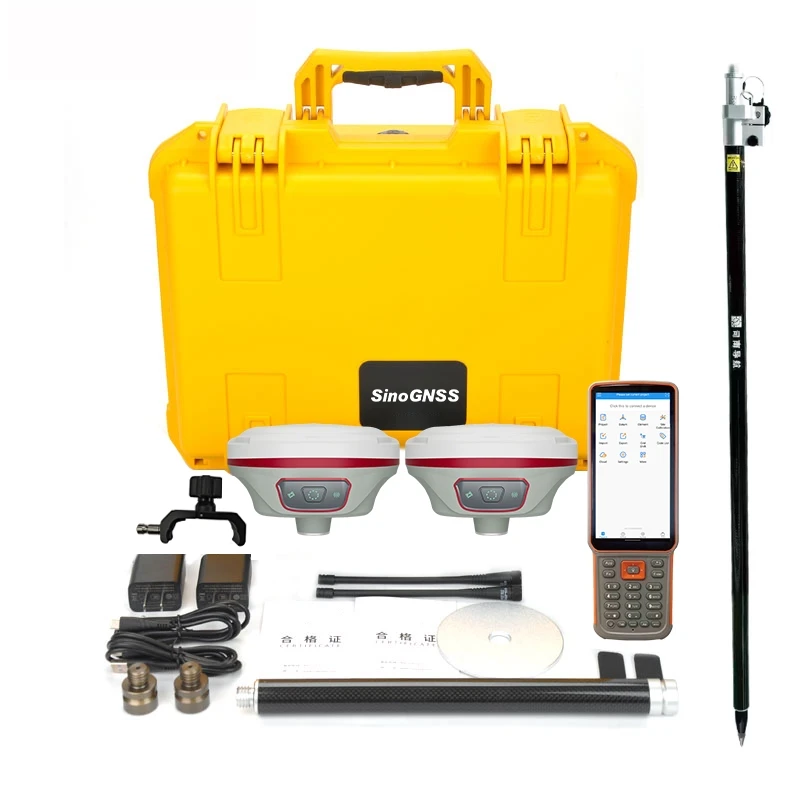 SINO T10 Plus Latest Super IMU GPS GNSS RTK Measurement Equipment,with 1590 Channels,Longer Battery Life,Super Integrated Radio