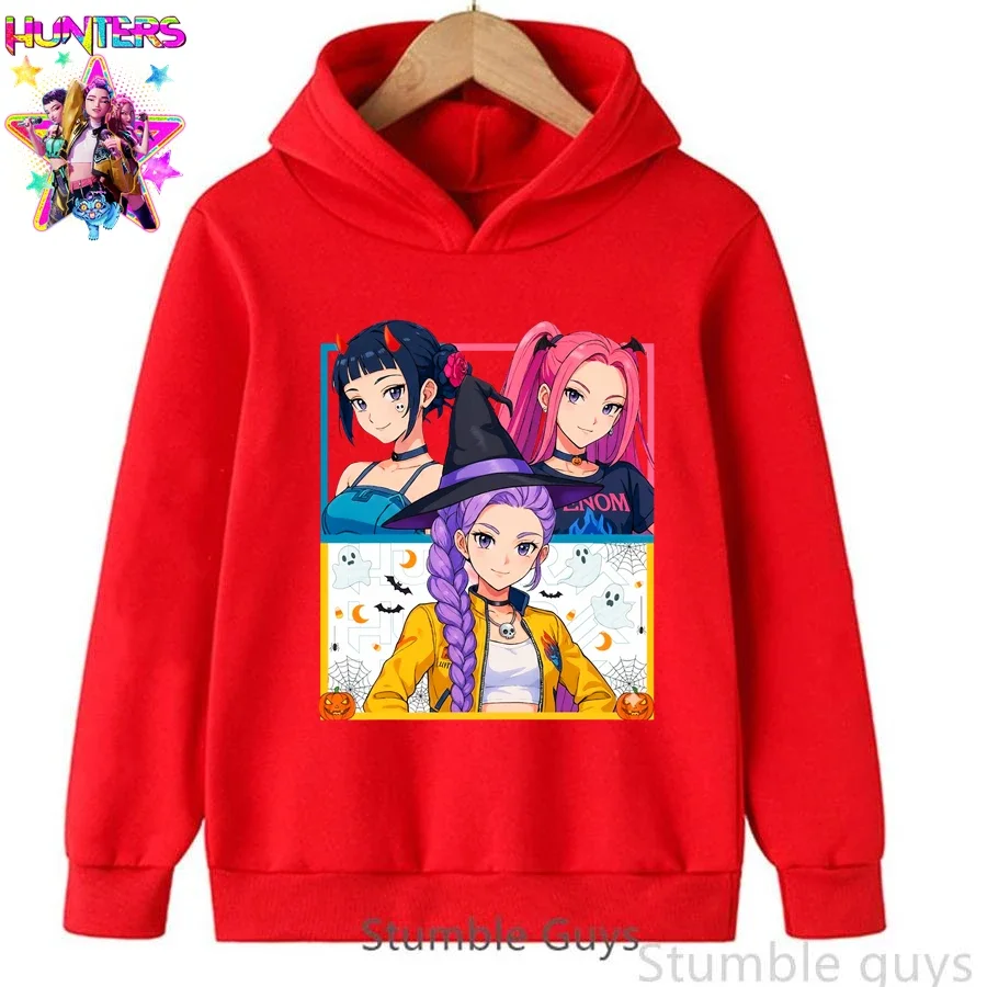 

Anime Kpop Demon Hunters Kids Hoodie Boys Girls Cartoon Movie Clothes Halloween Gift Soft Weekend Sweatshirt​
