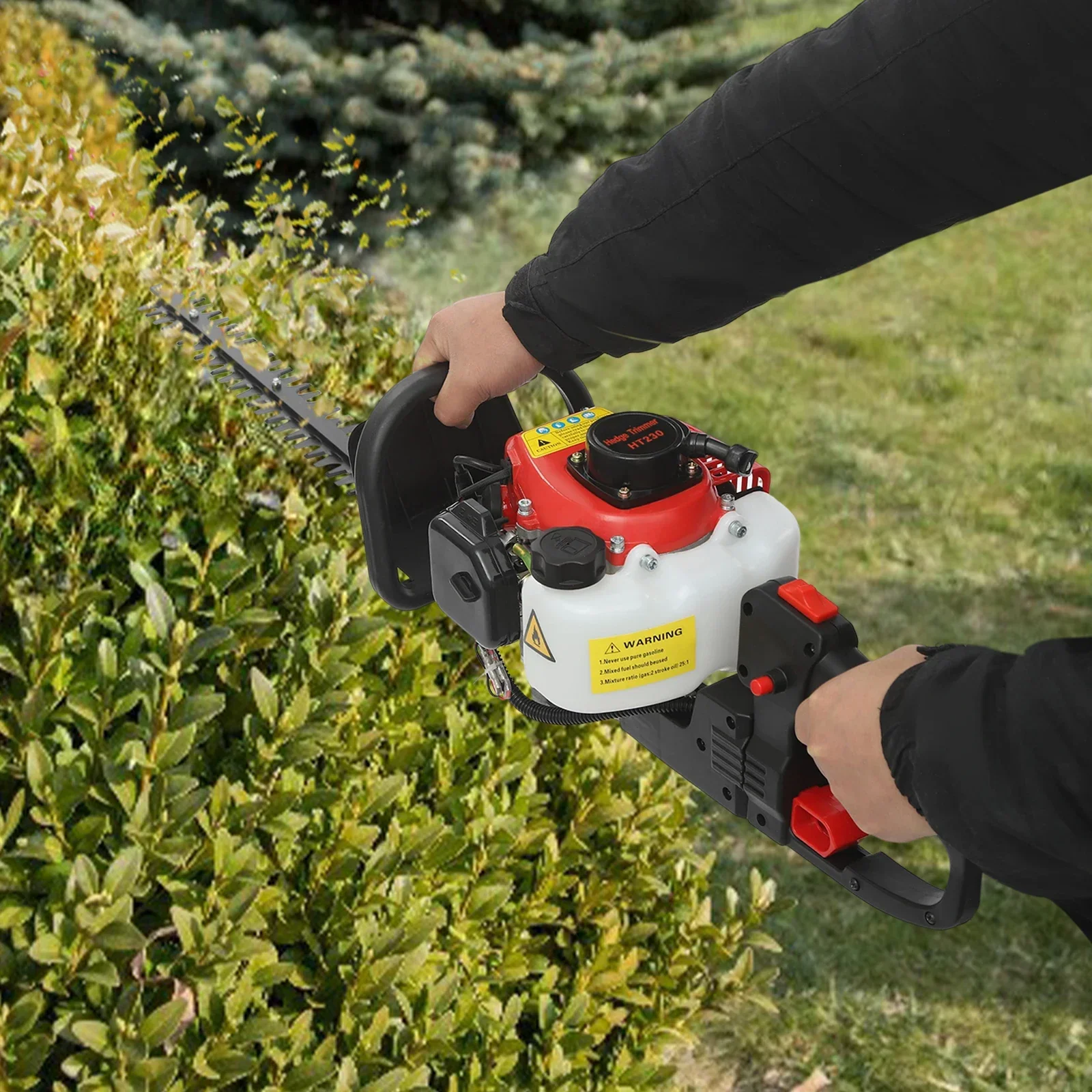 NEUE Professionelle Benzin-Heckenschere, 2-Takt 22,5 ccm 1,25 PS, Garten-Heckenschere, Benzin-Trimmer, Motor-Heckenschere