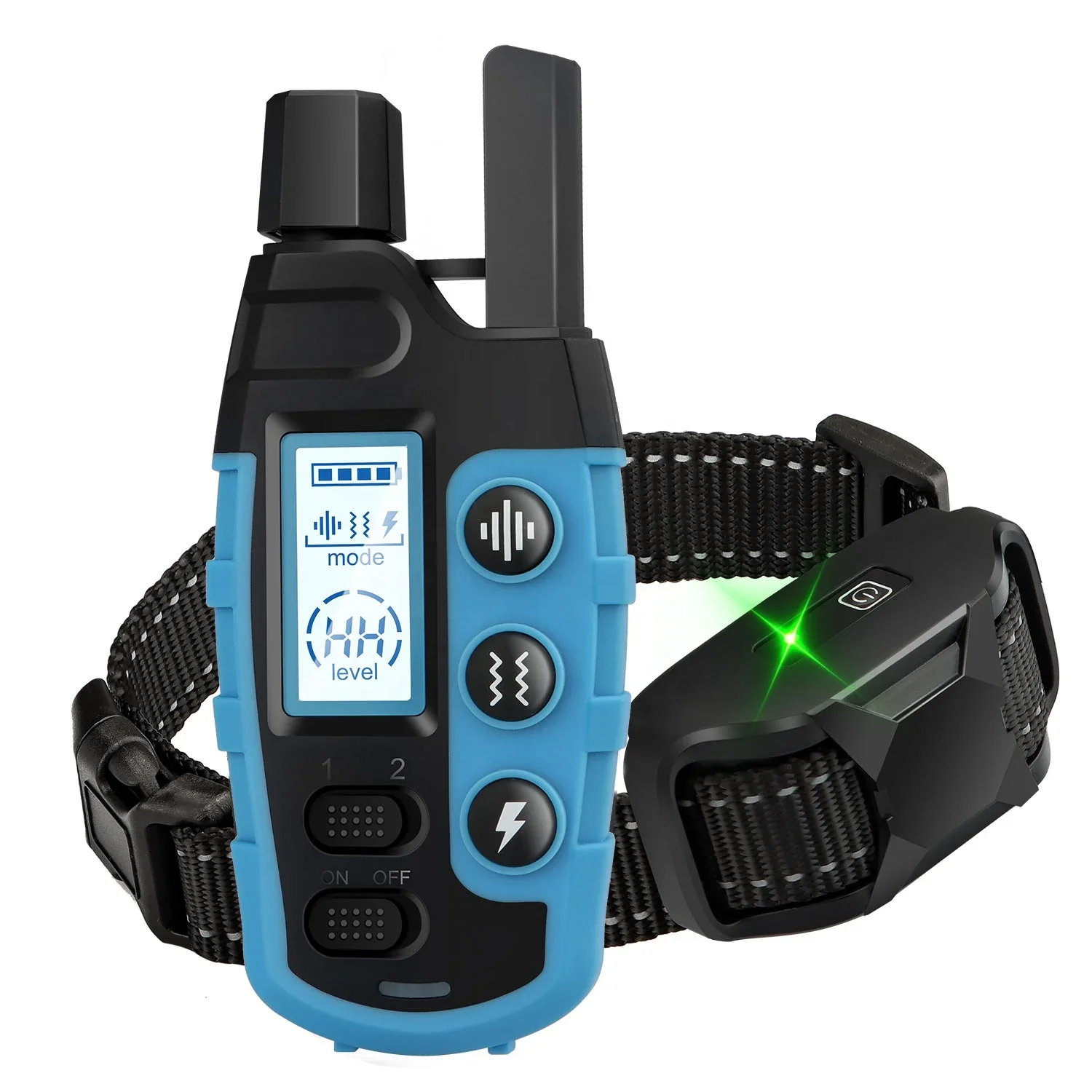 

3300-Foot rechargeable dog training collar with buzzer vibration vibration with remote control