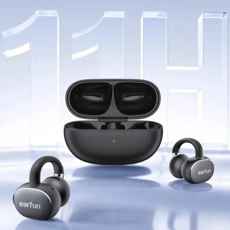 EarFun Clip2 Wireless Earphone Bluetooth Earhook 2 MIC AI ENC LDAC Directional Sound Transmission Earbuds Stablize Music Games
