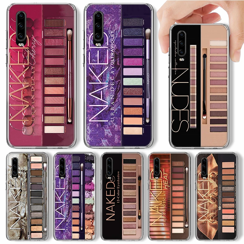 Glam Makeup Eye Shadow Box Phone Case For Huawei P30 P40 P50 P20 Pro P10 Lite Mate 20 30 40 10 P30Lite Soft Cover Silicone Shell