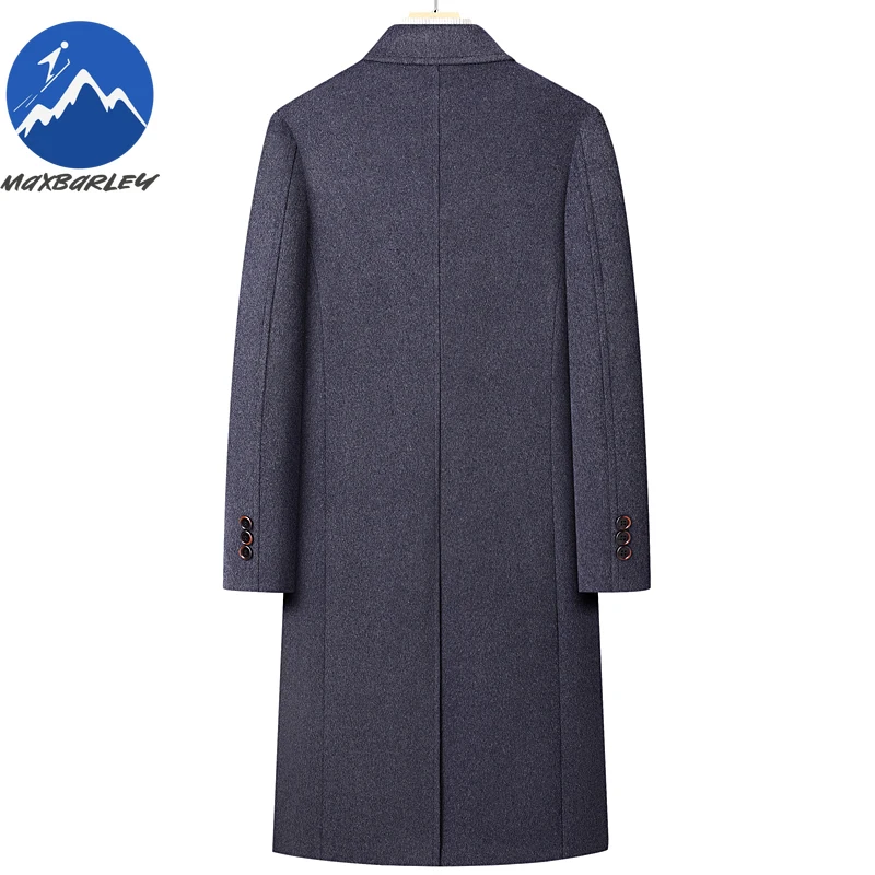 Maxbarley Mens Long Down Jacket Lightweight Korean Trendy Warm Puffer Coat Knee Length Outdoor Cold Resistant Winter Wool Jacket