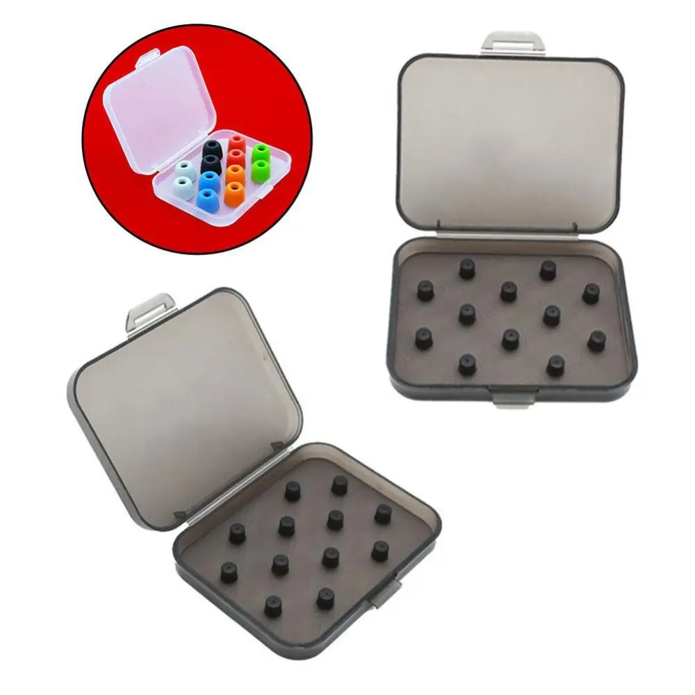Shockproof Earphone Silicone Case Storage Box Thick Material Transparent Ear Tips Storage Box Anti-lost Durable Earplug Case