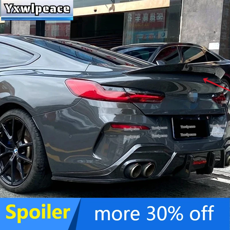 

PSM Style Real Carbon Fiber Rear Trunk Lip Spoiler Body Kit Accessories For BMW 8 Series G15 F92 M8 Coupe 2019 2020 2021 2022