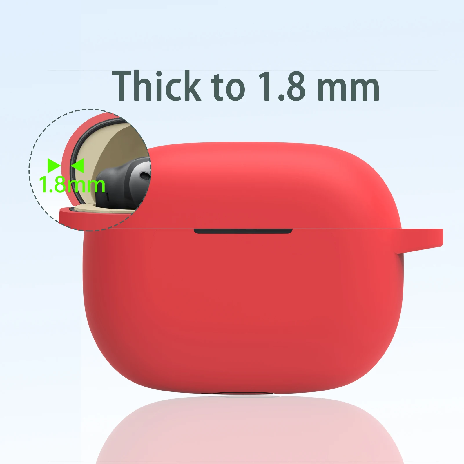Realme Buds t300用フック付き耐衝撃保護イヤホンカバー