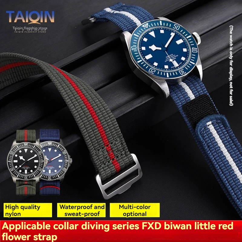 High quality Universal watchband For TUDOR collar hidden FXD/Biwan/1958 series M25707 M25717 nylon strap 22mm wristband for men