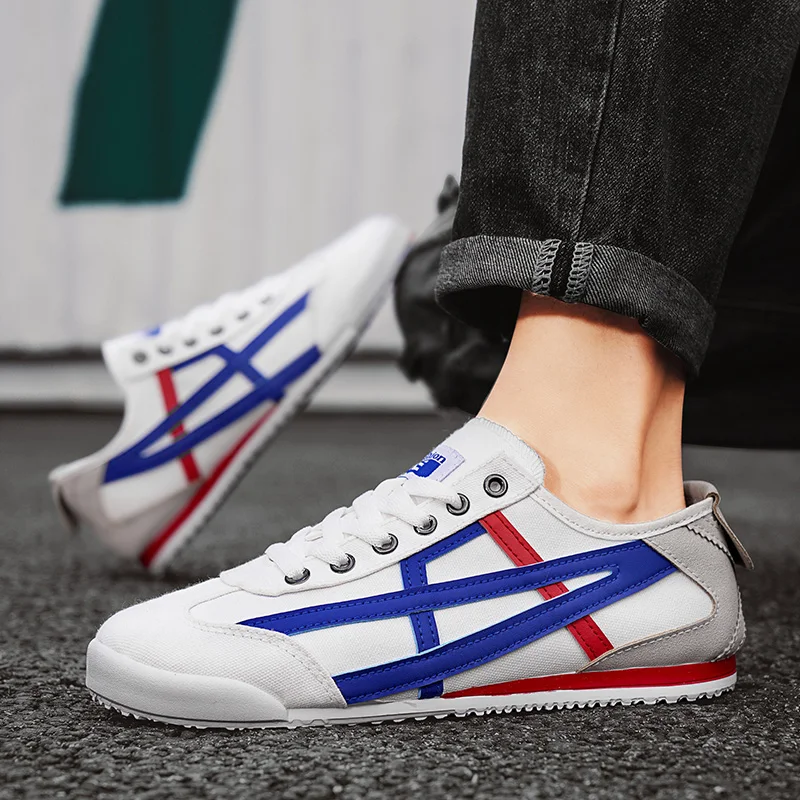 

Мужские кроссовки, дышащая парусиновая повседневная обувь, легкие модные немецкие кроссовки, туфли на плоской подошве со шнуровкой, мужская обувь