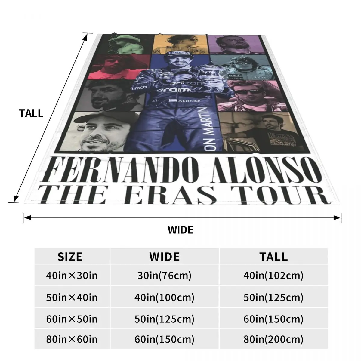 Fernando Alonso The Eras coperte flanella stampa multifunzione coperta leggera per divano viaggio peluche trapunta sottile