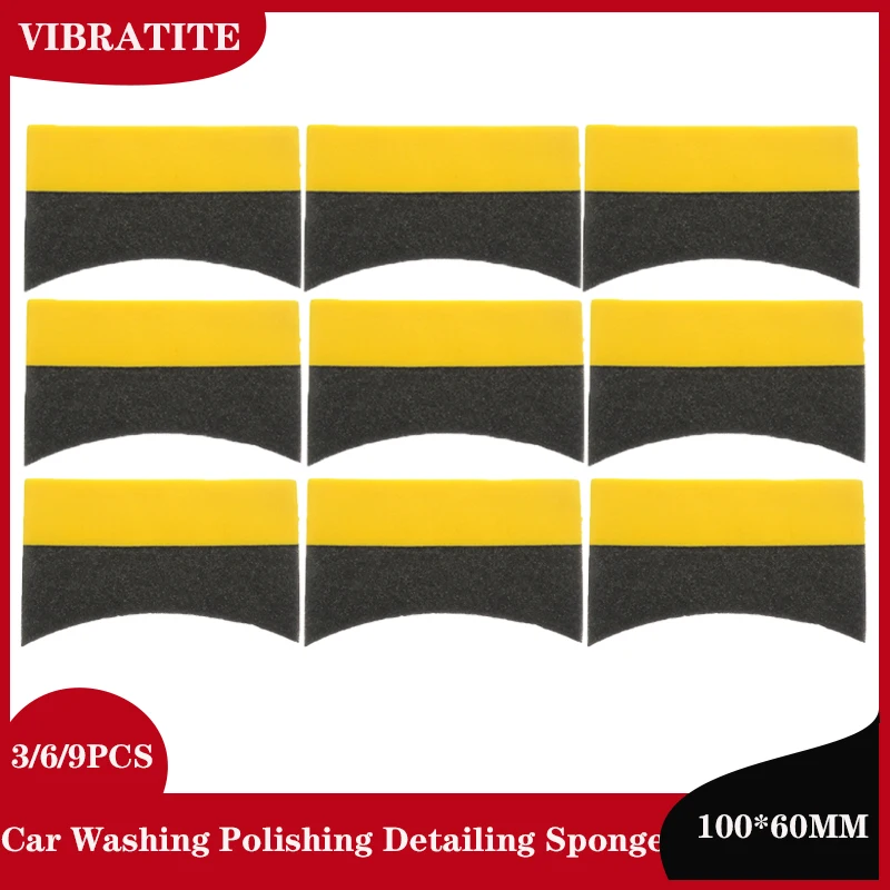 3/6/9PCS Auto Waschen Polieren Schwamm Auto Rad Reinigung Schwamm Reifen Waschen Wischer Wasser Saug Schwamm pad Wachsen Reifen Pinsel Werkzeug