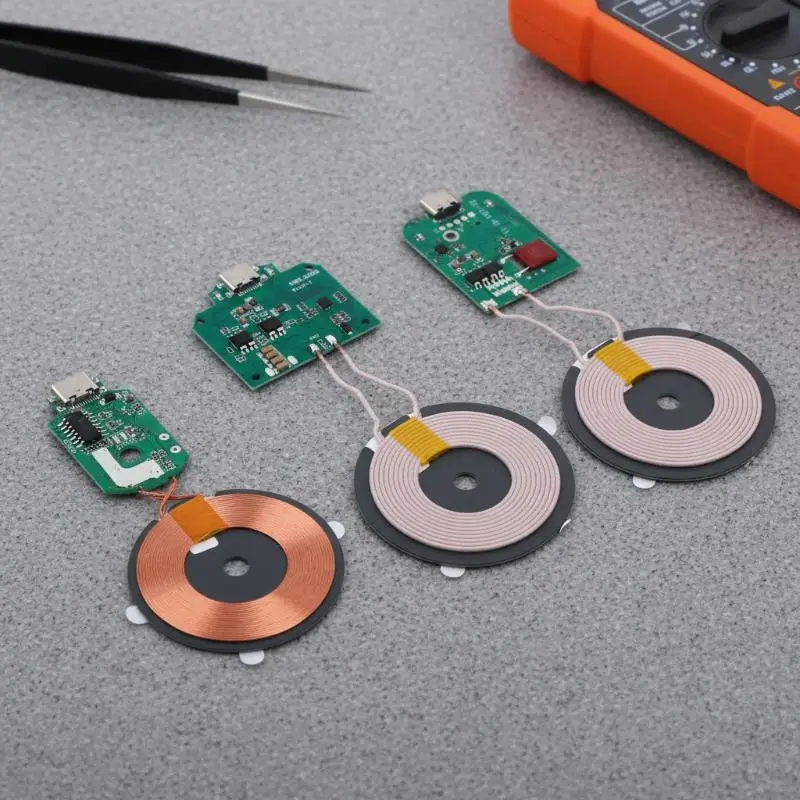 

1Pcs Standard Wireless Charging TYPE-C MICRO-USB 5V 9V 15W Wireless Charger Module Transmitter PCBA Circuit Board Coil
