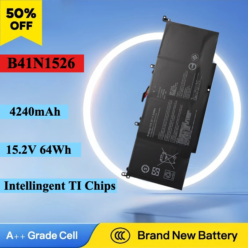 

Brand New B41N1526 Laptop Battery For Asus Strix FX60VM ZX60V GL502 FX502VM GL502VM GL502VT S5VS S5VM S5VT6700 ZX60VM FX60VM