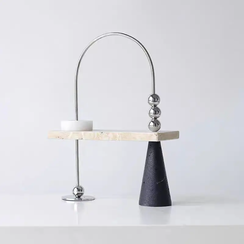 Simple creative minimalist U-shaped balance ornament, abacus ornament