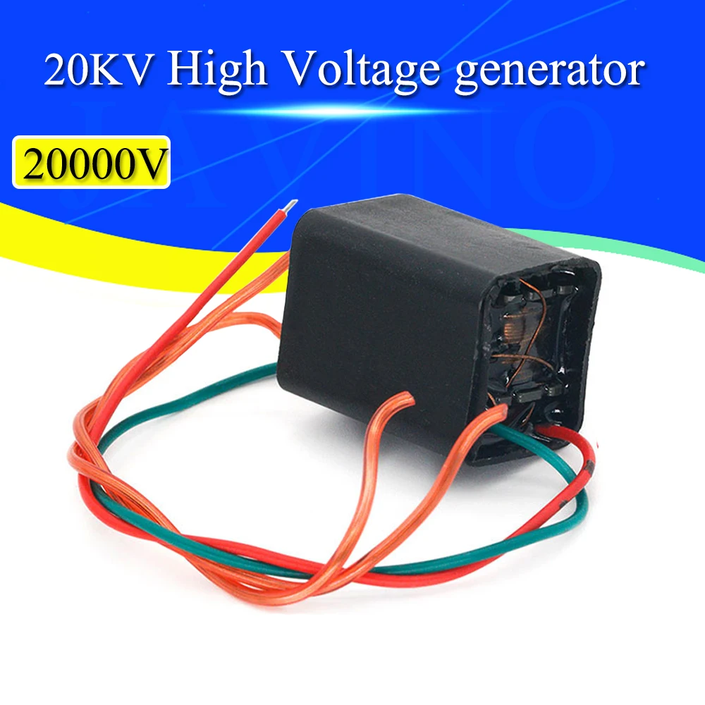 20KV 20000V High Voltage Pressure Generator Igniter Step Up Boost Module Coil Transformer Pulse Ignition 1.5A DC 3.6-6V