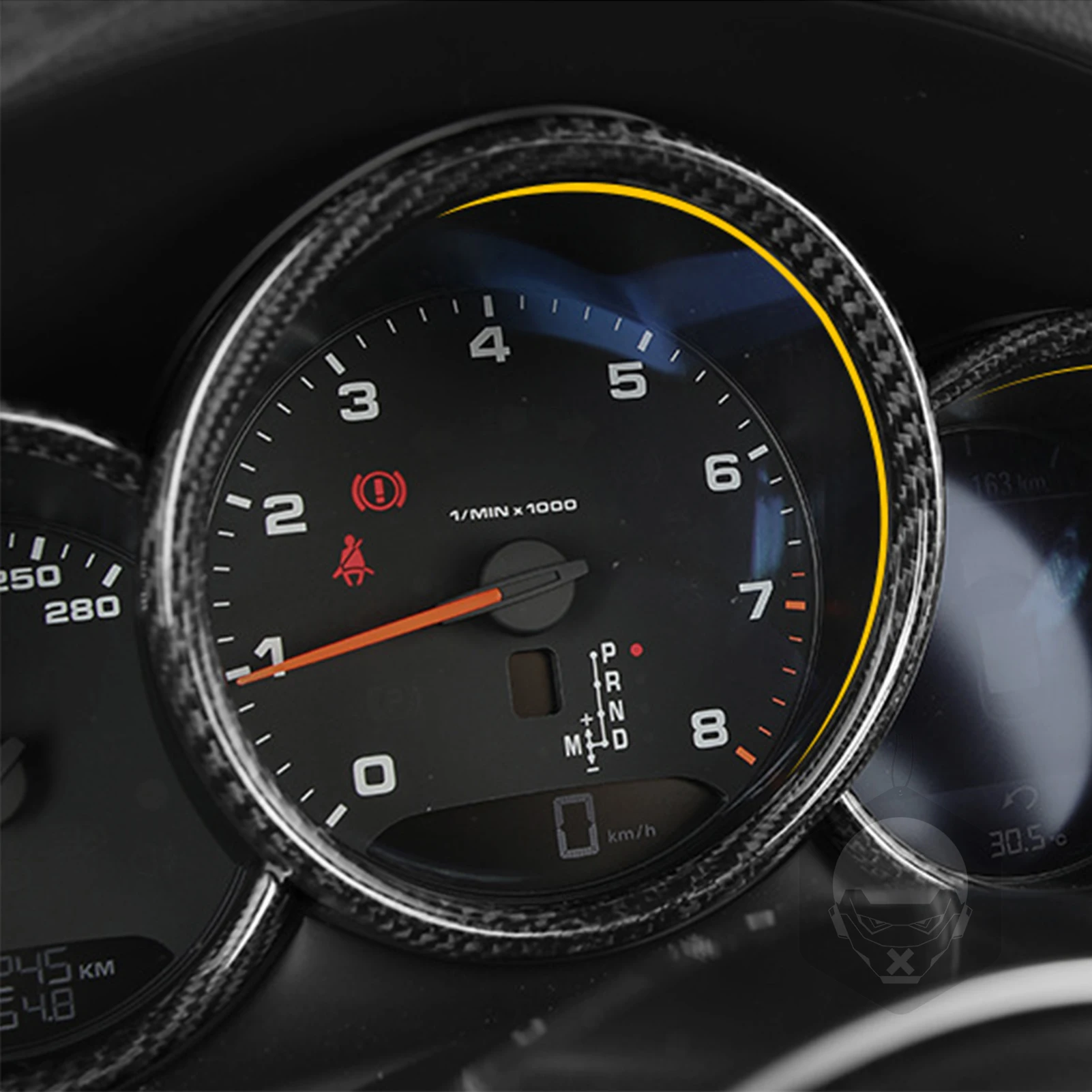 For Porsche Macan 14 15 16 2017 2018 2019 2020 718 982 2016 2017 2018 2019 2020 2021 2022 2023 Dry Carbon Fiber Speedometer Trim