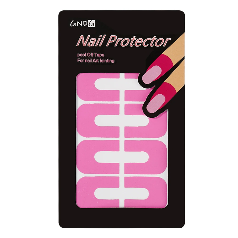 1~20PCS Wholesale Nail Protector Cover Peel Off Spill-resistant Nail Protector Creative U-shape Finger Cover Sticker Nail