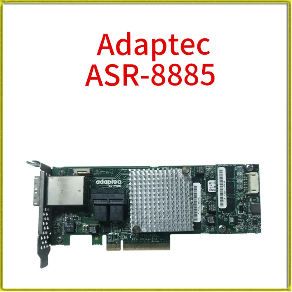 Original for Dell Adaptec RAID Array Card PCI-E 16-Port 12Gb SAS Controller ASR-8885 2277000-R 24VP1 / Without Battery Cache