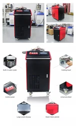 1000w 1500w 2000w 3000W Fiber Portable Laser Cleaning Machine Akq-1000 Laser Cleaning Machine