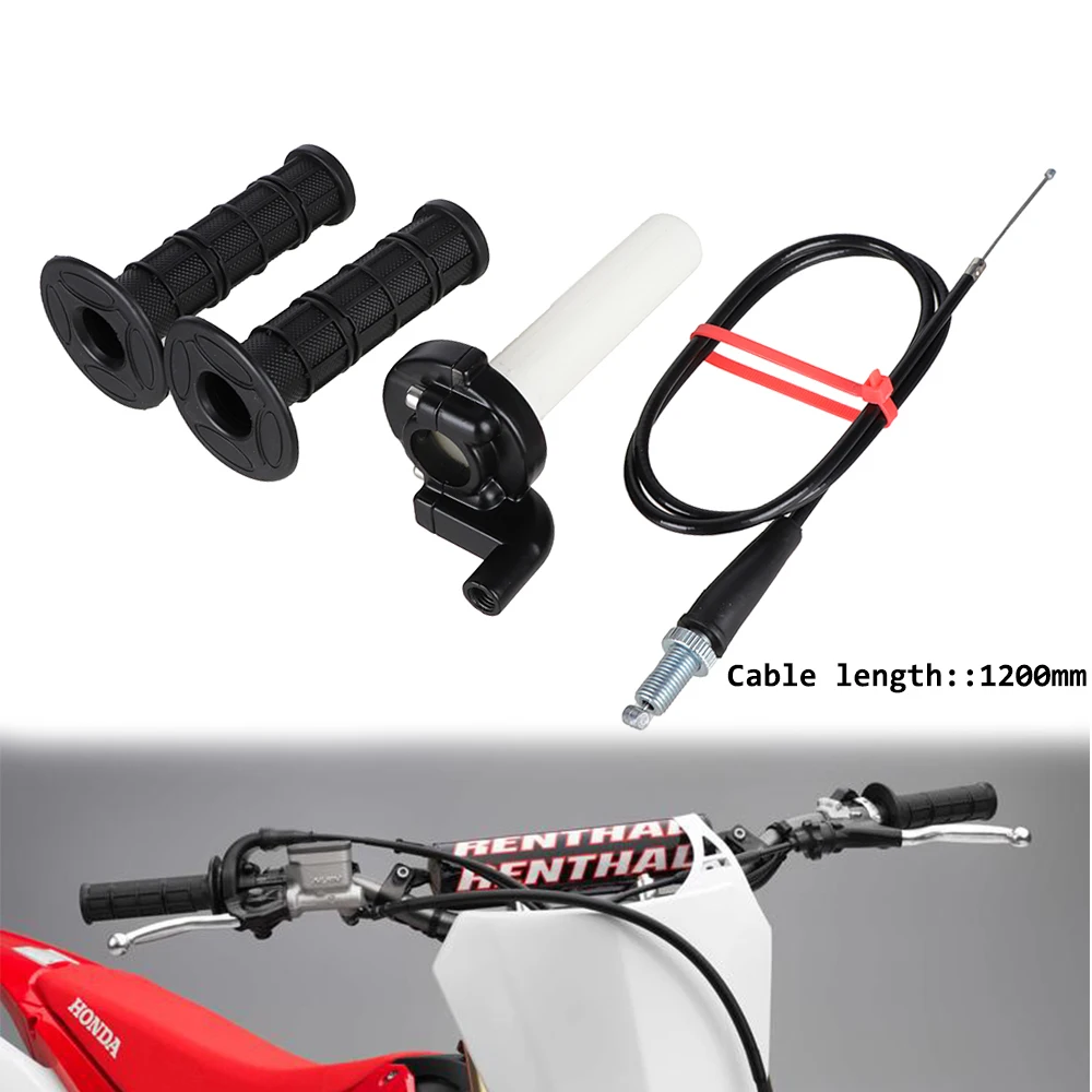 7/8 "22mm Gas griff griffe & Kabel für 50cc 90cc 110cc 125cc 140cc 200cc 250cc Pit Dirt Bike Tasche Motorrad Quad ATV