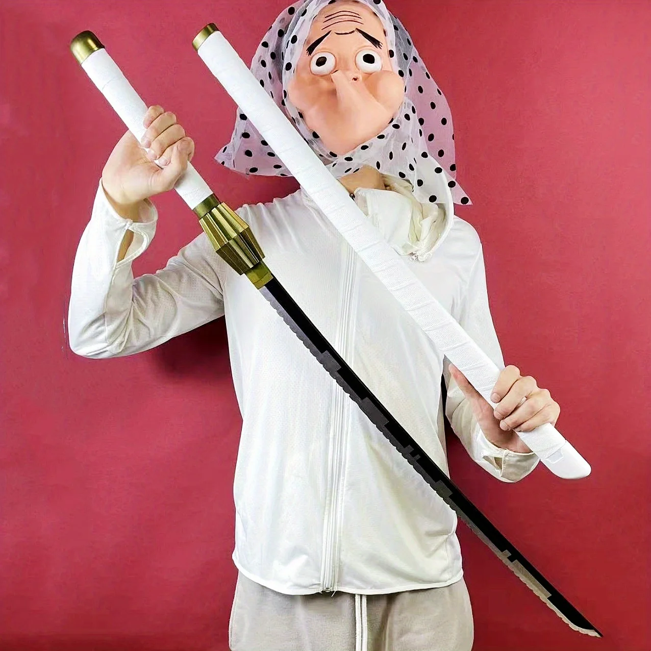 40inch Zaraki Kenpachi Katana Cosplay Prop Bleach Anime Sword Ninja Knife Original Samurai Sabre Real Size Japanese Katana Toy
