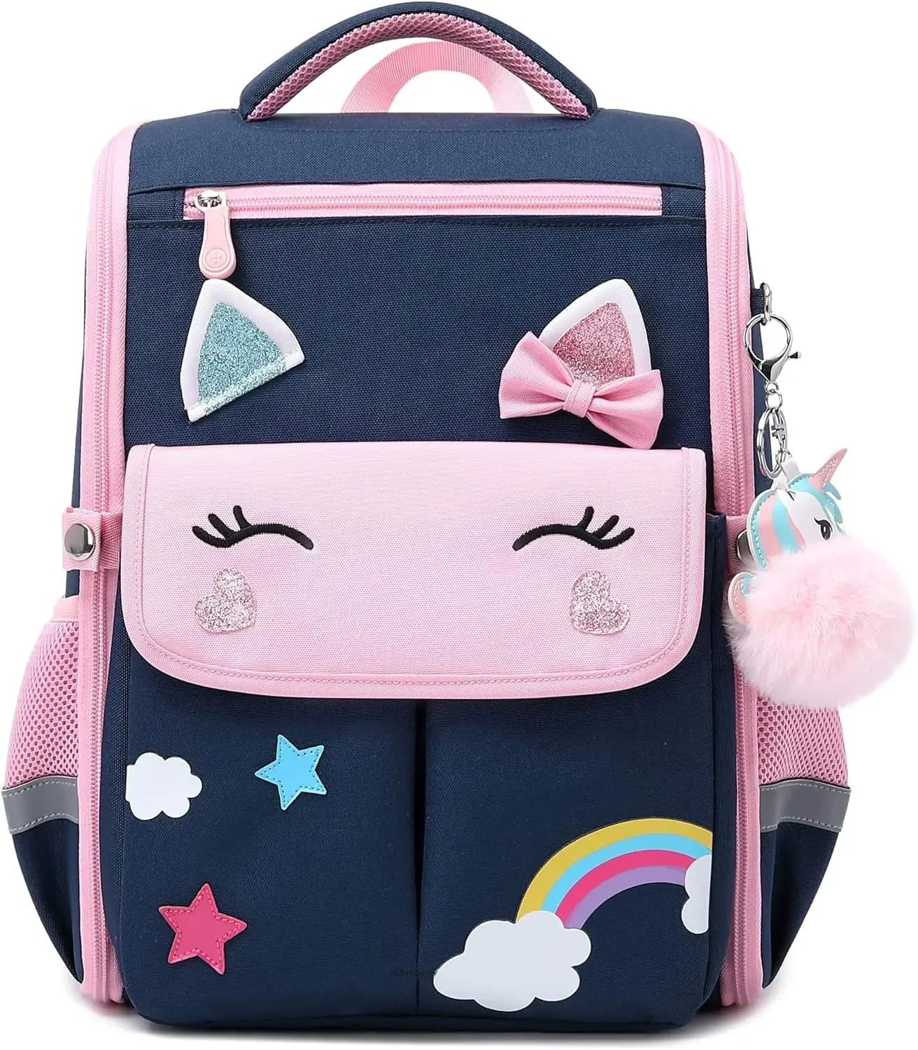 AO ALI VICTORY Unicorn Girls Backpacks for School Princess Bowknot Kids Bookbags Boys Dinosaur Backpack