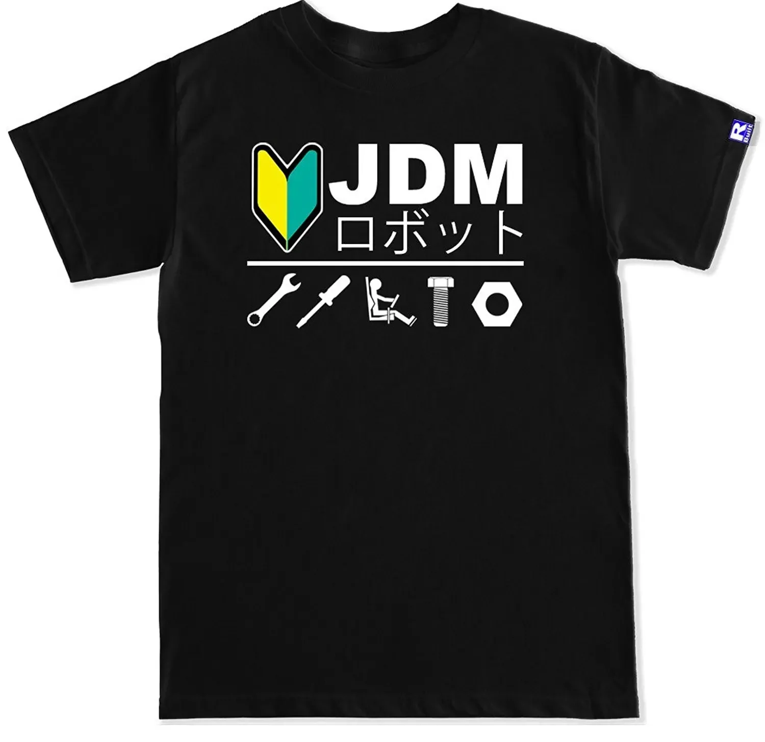 

JDM R Built T-Shirt 100% Cotton O-Neck Summer Short Sleeve Casual Mens T-shirt Size S-3XL