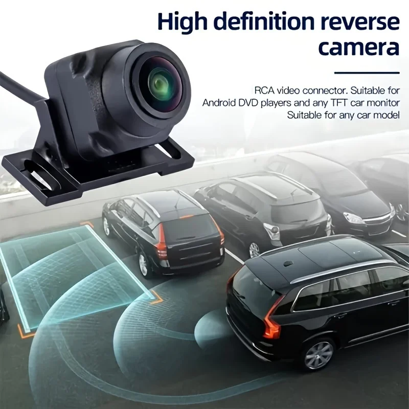 1pc Universal Fit HD Backup Camera for Trucks, Trailers, Buses, Vans, Pickups, RVs, Motorhomes - Video Resolution, Easy Wiring