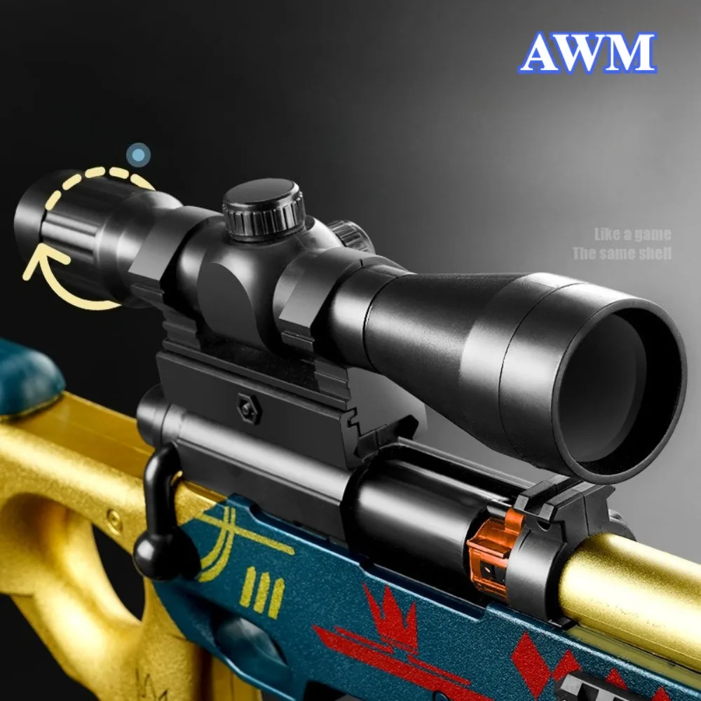 AWM 98k Arma de brinquedo de bala macia, jogos ao ar livre, combate CS, concha manual, modelo de rifle de atirador, presente de Natal para menino adulto