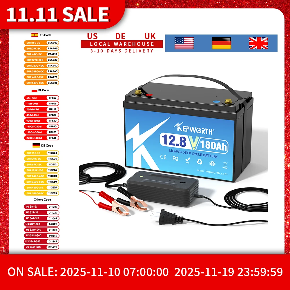 12V 180Ah Lifepo4 D…