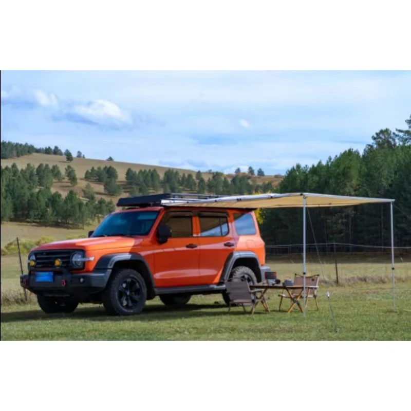 Telescopic Waterproof Sunscreen Side Roof Awning Camping Tent Fit For Tank 300 Off-Road Heavy Duty Quick Setup