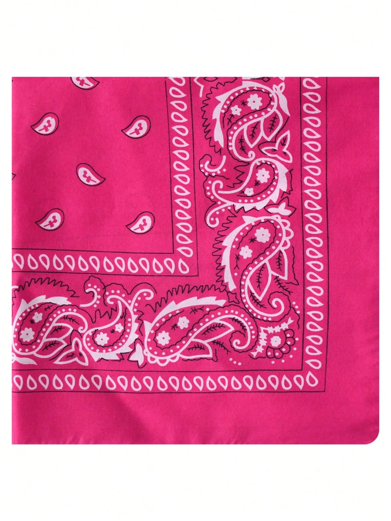 

Unisex Pink Paisley Bandana Scarf For Headwrap Neck Warmer Cycling Outdoor