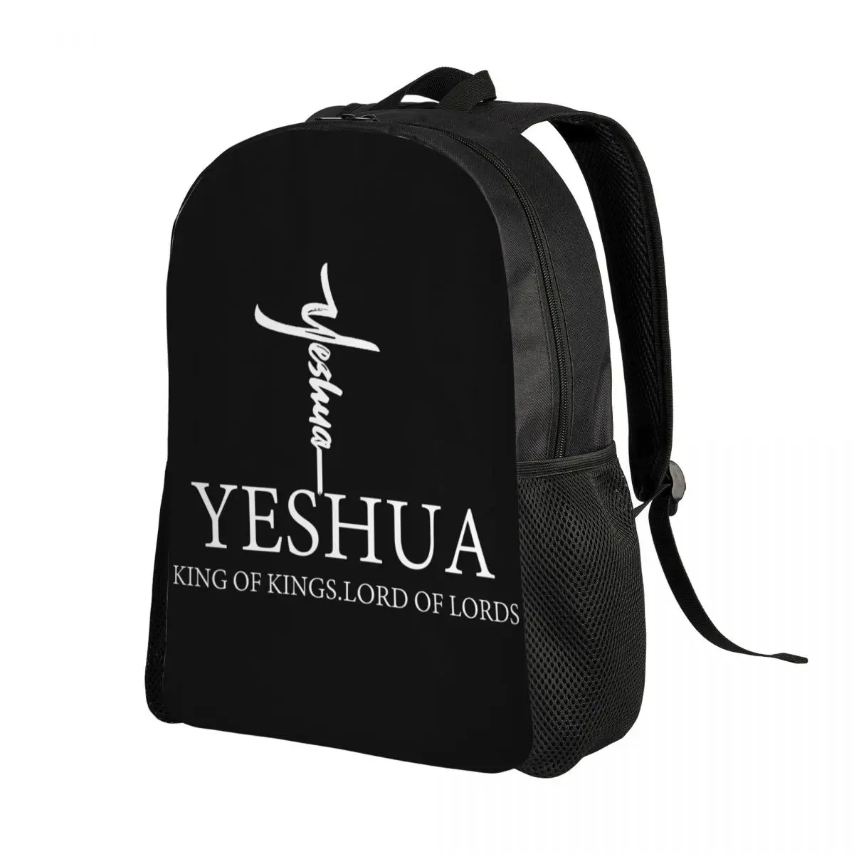 Custom Yeshua Jesus Christian Backpacks for Women Men Waterproof School College Religion Faith Bag Printing Bookbag