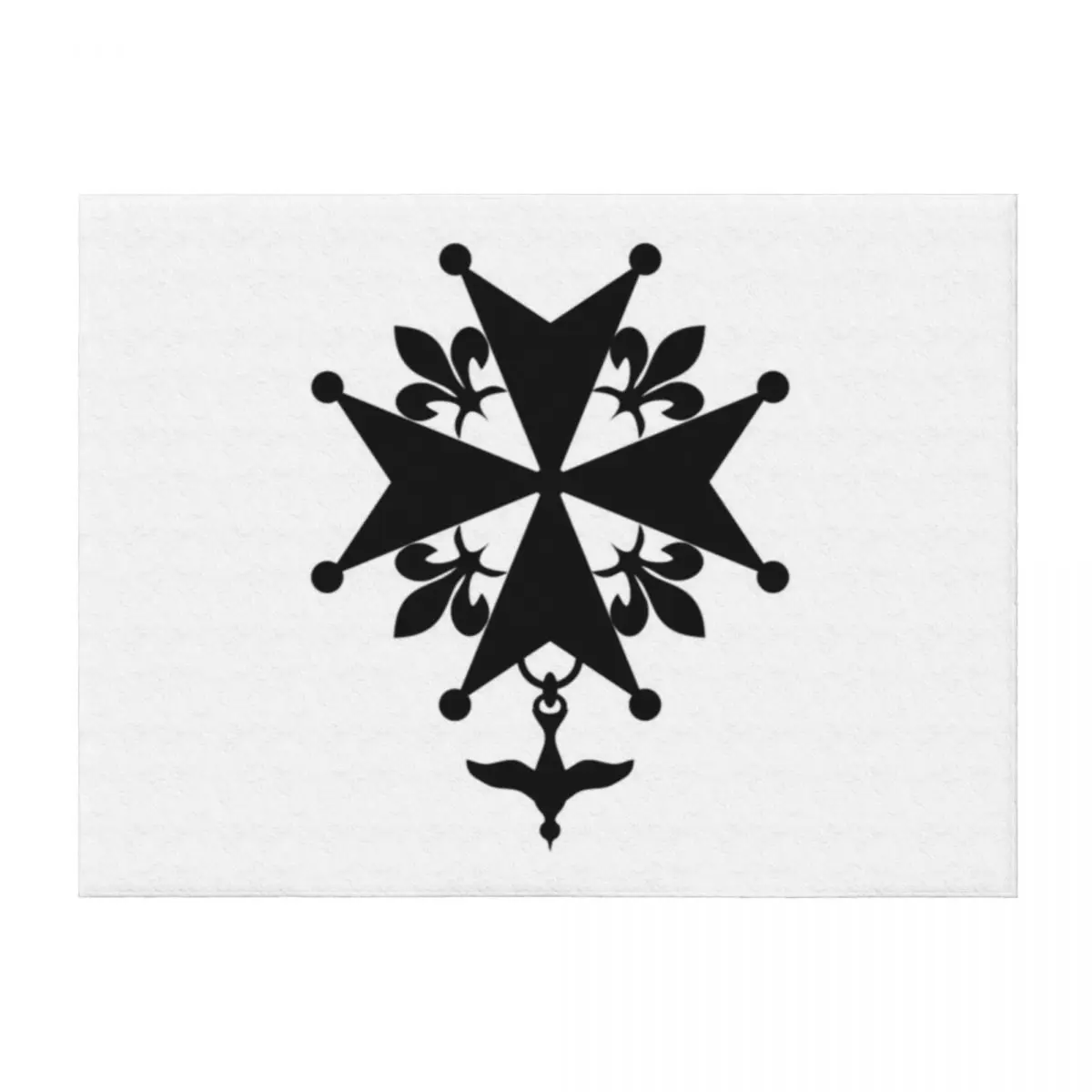 

Huguenot cross design by Syryatsu Throw Blanket Moving Tourist Warm Decorative Sofas Blankets
