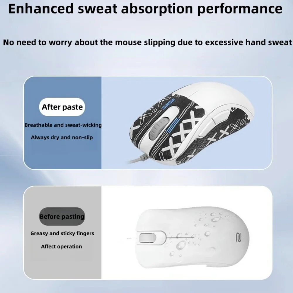 Printstream Mouse Anti-Slip Sticker for ZOWIE EC2-CW Small Mouse Sweat-Absorbent Sticker Back Sticker Full and Half Package