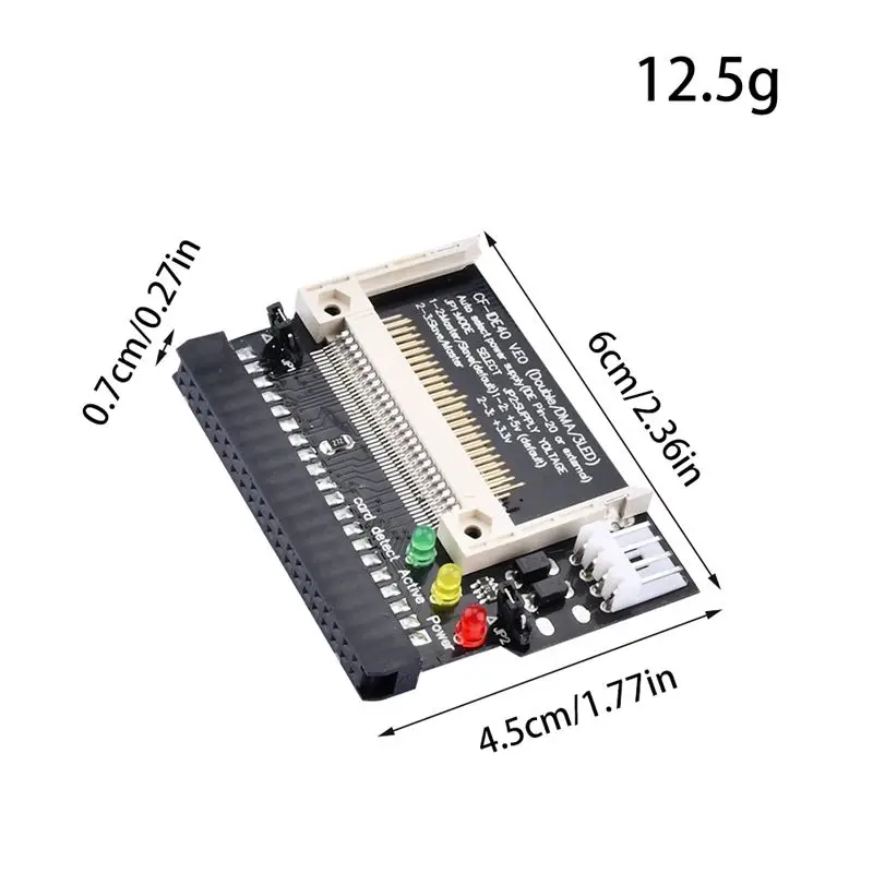 New Black Double Sided CF Card To 3.5 Female 40 Pin CF To IDE Adapter Converter Card Standard IDE True-IDE Mode For PC Hard Disk