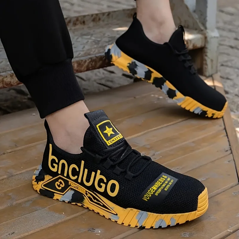 New Safety Shoes Sneakers Men Boots Steel Toe Cap Work Shoes Man Indestructible Protection Security Boots Anti-Smash Work Boots