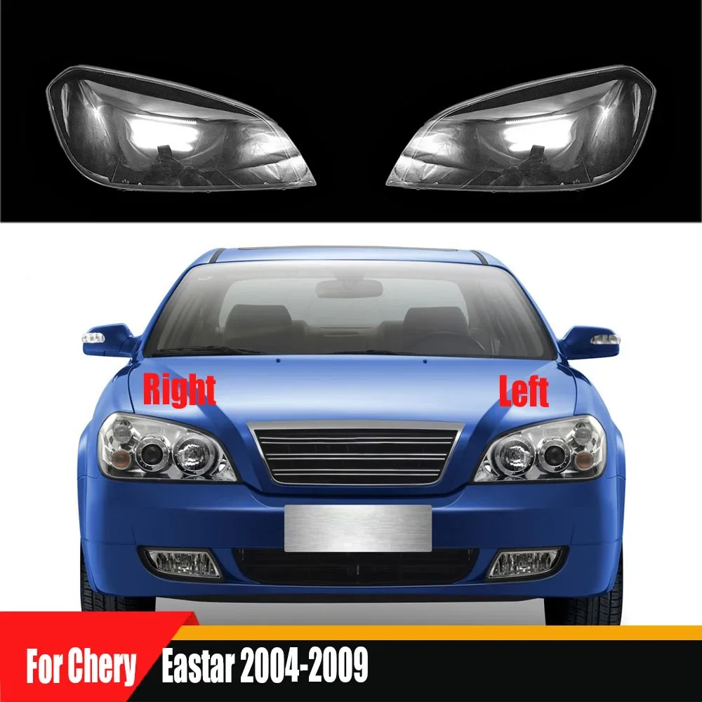 

For Chery Eastar 2004-2009 Car Front Headlight Cover Auto Headlamp Lampshade Lampcover Head Lamp light glass Lens Shell