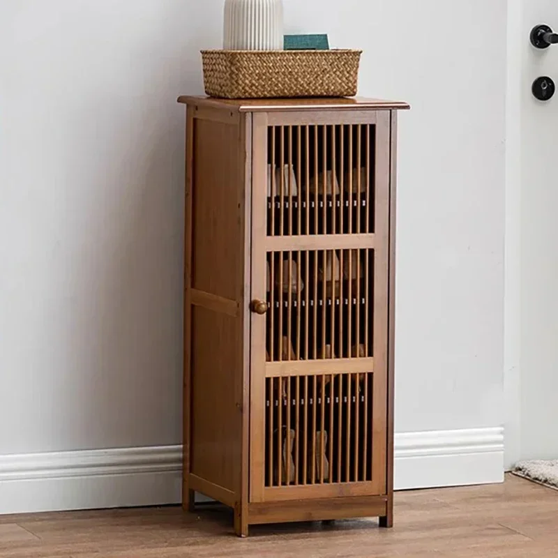 Shelves Bamboo Shoe Cabinets Closet Box Balcony Hallway Transparent Shoe Racks Bamboo Modular Garden Zapatero Home Furniture
