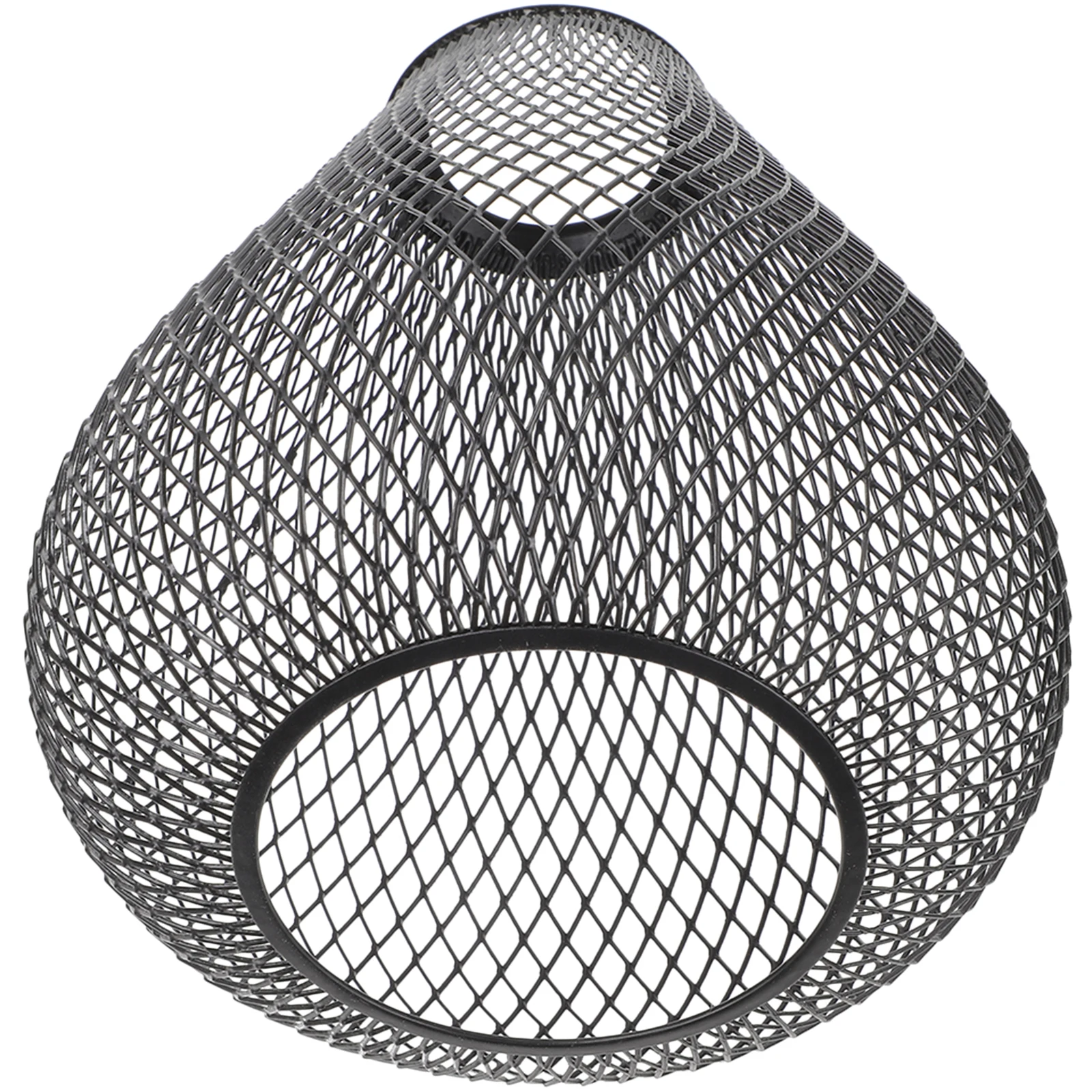 

Iron Wrought Light Shades 150x170 Black Retro Hanging Mesh Replacement Lampshade Cage Cover E27 Socket