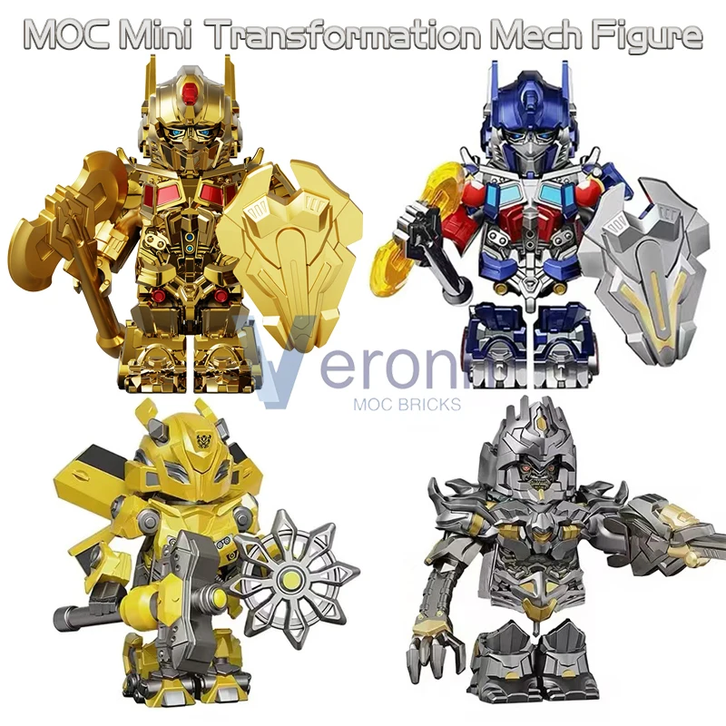 New Version Mini Transformation Robot Building Blocks Optims Prima MOC Mech Action Figures Classic Movie Assemble Bricks Kid Toy